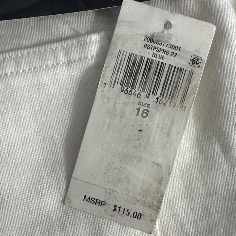 NWT Lauren Ralph Lauren High Rise Straight Ankle Jeans 33 waist / size 16 - Picture 2 of 5